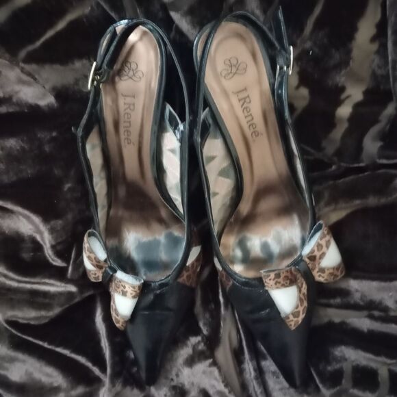🆕👠J Renee Leopard Print Slingbacks - Picture 8 of 12